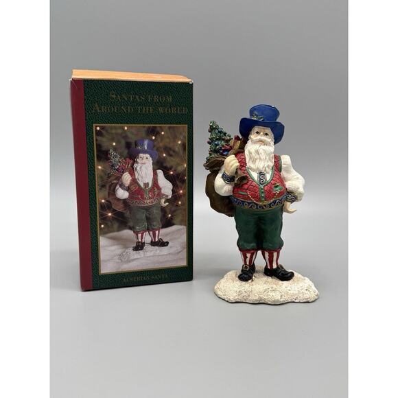 VTG 1996 Santas From Around The World Austrian Christmas Figure 5.5” READ - Picture 1 of 12